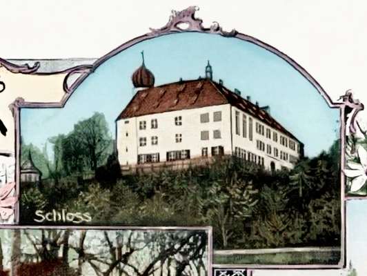 Gruss aus Isareck, Ausschnitt Postkarte um 1910
