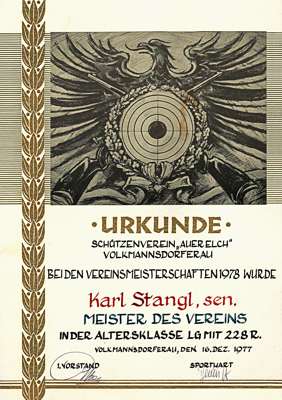1977, Sch�tzenverein AUER ELCH, Karl Stangl
