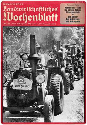 Titelseite Bayerisches Landwirtschaftliches Wochenblatt, 10.08.1985