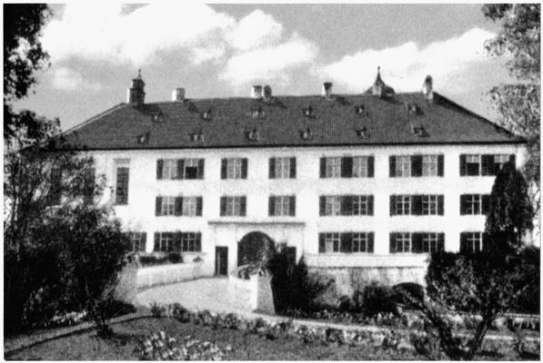 Schlo� Isareck, Ausschnitt Postkarte 1955