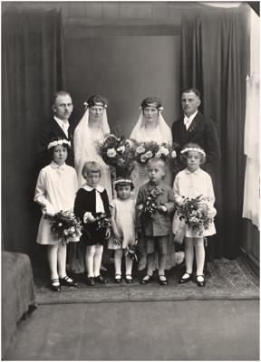 Hochzeit Max und Anna Haindl, geb. Gandorfer, in den 1920ern