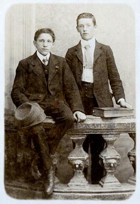 Max und Martin Haindl, um 1905
