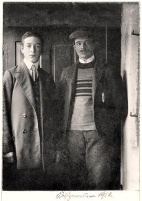Max und Martin Haindl, um 1910