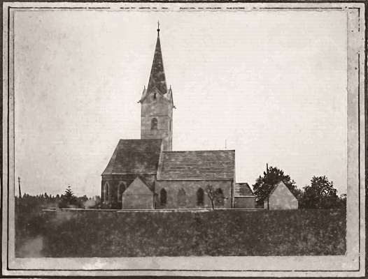 Pfarrkirche Volkmannsdorf um 1912