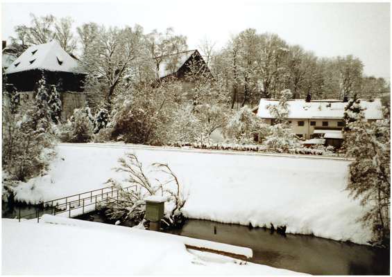 Volkmannsdorf, Blick zum M�hlbach im Winter