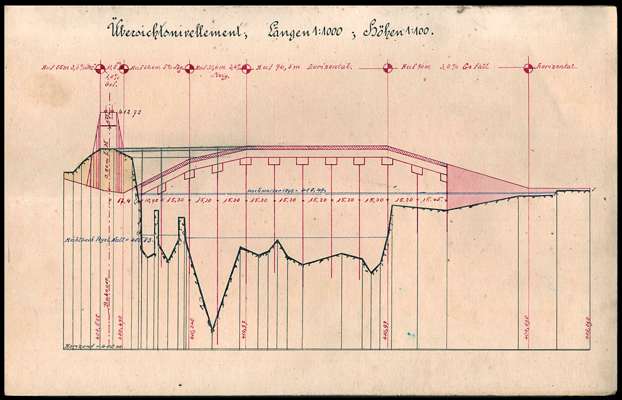 1904 - Erbauung einer Holzbr�cke �ber die Isar und Amper