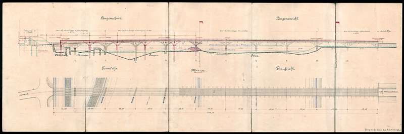 1904 - Erbauung einer Holzbr�cke �ber die Isar und Amper