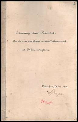 1904 - Erbauung einer Holzbr�cke �ber die Isar und Amper