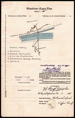 1920 - Seite 4 Baugesuch �ber Herstellung eines Br�ckenpfeilers