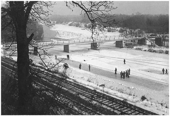 Volkmannsdorf Winter 1961, Isar und Amper sind zugefroren