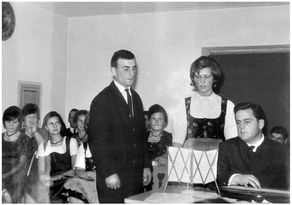 Schule Volkmannsdorf, Lehrer Konrad Huber 1959 - 1965