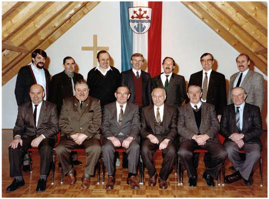 1980 der Gemeinderat von Wang