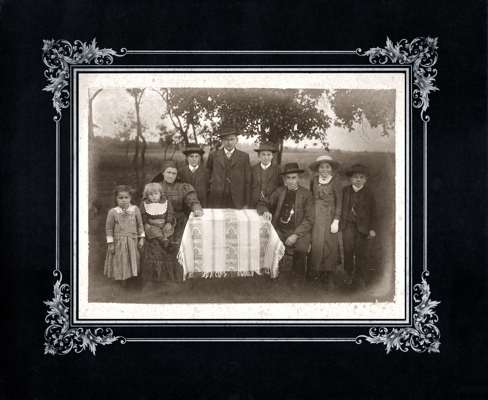 1917 beim M�slweber in der Volkmannsdorferau, Weber Anwesen, Uppenbornwerkstra�e 15