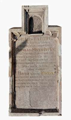 Grabstein Landl Bauer Thomas Oberndorfer *20. Juni 1790 †2. Juli 1860