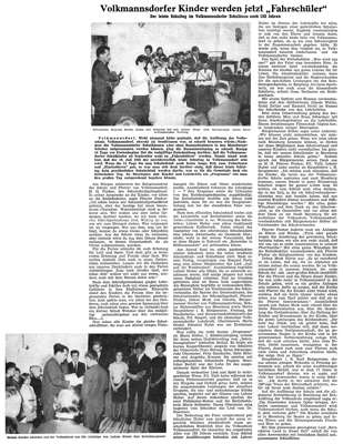 1966 - Volkmannsdorfer Kinder werden jetzt „Fashrsch�ler"
