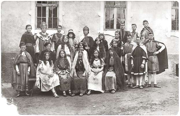 Theaterauff�hrung in Thulbach oder Bruckberg, Mitte der 1920er