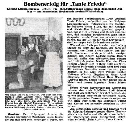 KGV Theater 1980 „Tante Frieda“
