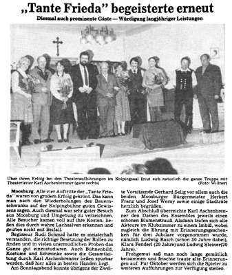 KGV Theater 1980 „Tante Frieda“