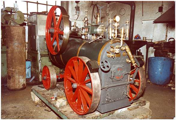 Restaurierte Dampfmaschine 1985