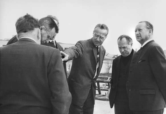 S�d Chemie, Stadtrat besichtigt die geplante Tiefbohrstelle 11.04.1968