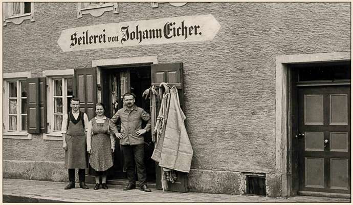 Moosburg Weingraben, Seilerei von Johann Eicher um 1920