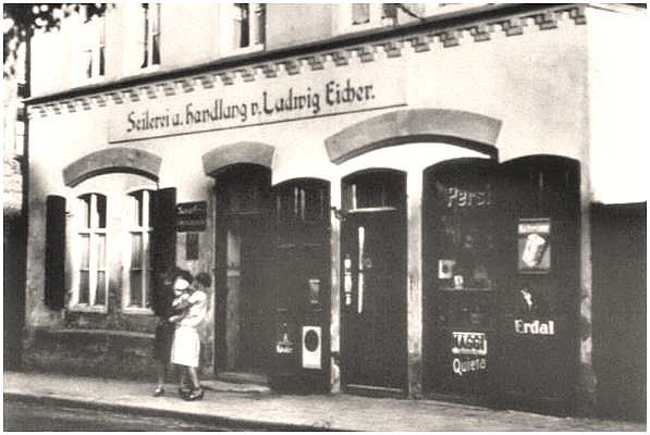 Moosburg Weingraben, Seilerei und Handlung von Ludwig Eicher um 1935