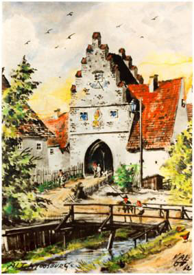 Isartor, von au�en, Valentin Ott, 1962