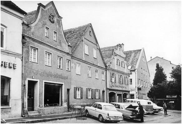 Moosburg Weingraben Haus Nr 9, Marien-Apotheke, Mitte der 1960er Jahre