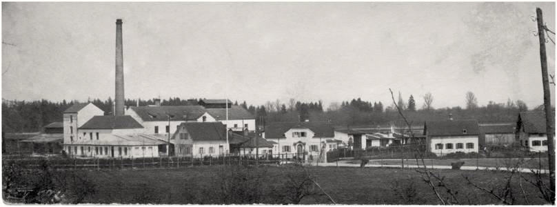 Ausschnitt Postkarte 1911 - Tonwerk Moosburg