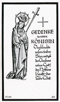 Moosburg Sterbebildchen Georg Oberpriller, 1944