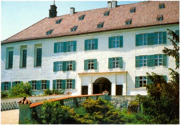 Schlo� Isareck, Ausschnitt Postkarte 1990