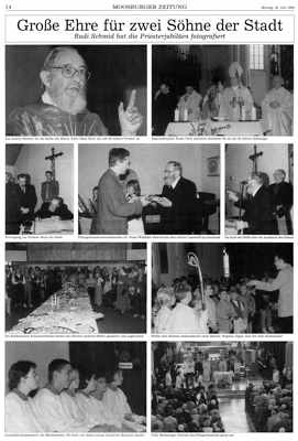 Gro�e Ehre f�r zwei S�hne der Stadt - MZ 26. Juli 1999