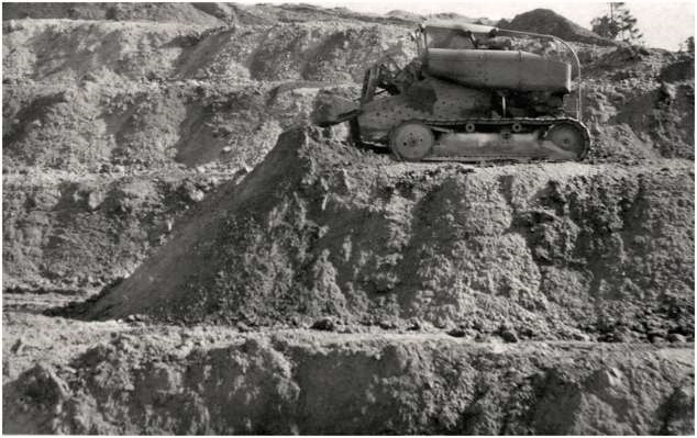20. M�rz 1959, Menck Sch�rfk�belraupe im Tagebau in Almosenbachhorn