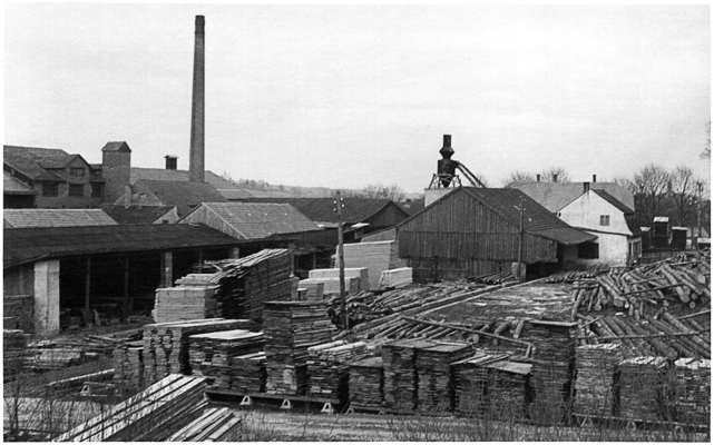 1963-1964, S�gewerk und Ziegelei von Karl Kohn in Zieglberg