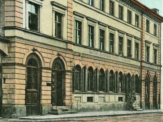 Brauerei und Gasthof Neue Post, Ausschnitt Postkarte 1930