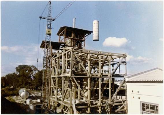 Neubau im Werk Moosburg, Oktober 1957