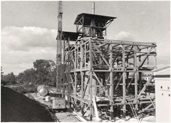 Neubau im Werk Moosburg, Oktober 1957