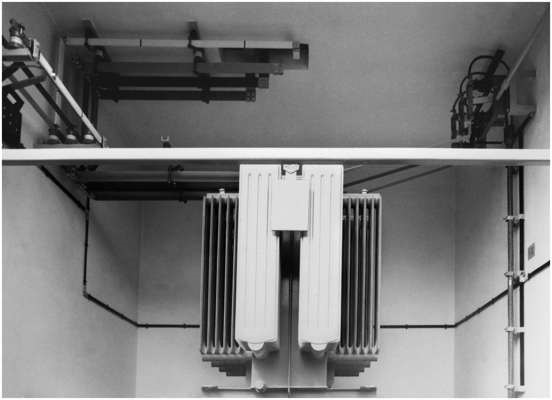 Trafo der 1000 KVA Geko-Umspannstation, 4. April 1966