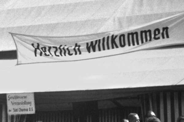 31. Juli 1965 - S�d Chemie Sommerfest, geschlossene Veranstaltung im Bierzelt auf dem Viehmarktplatz