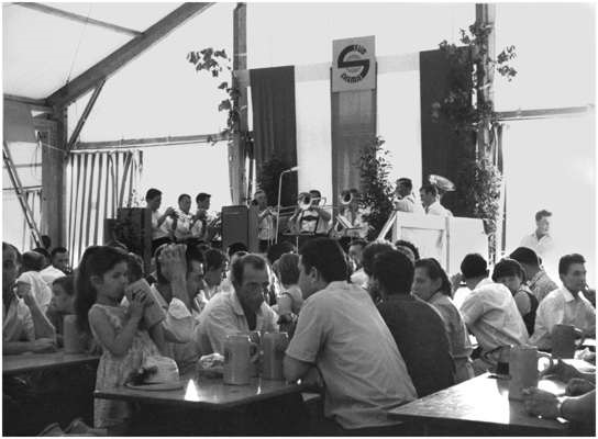 24. Juni 1967 S�d Chemie Sommerfest, im Bierzelt