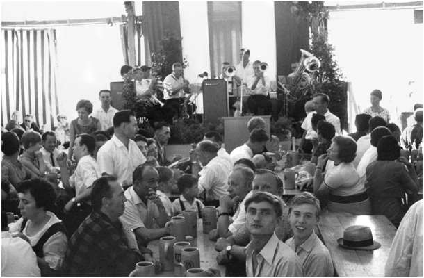 24. Juni 1967 S�d Chemie Sommerfest, im Bierzelt