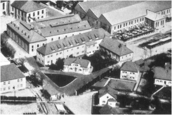 Moosburg S�d Chemie 1961 � Blick zur Gr�ndervilla