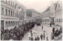 Moosburg Weingraben, 26.02.1919, Trauerzug anl��lich der Ermordung von Kurt Eisner