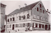 Weingraben, Metzgerei Oswald, vormals St�rzer, sp�ter Fertl um 1915