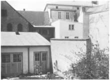 Moosburg, Weingraben, Hinterhof Birnkammer, 1952
