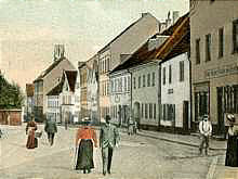 Weingraben, rechte Strassenseite, Ausschnitt Postkarte 1907