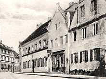 Moosburg Weingraben, Ausschnitt Postkarte um 1910