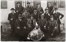 Abschiedsschie�en des Sch�tzenmeisters Josef Wolf am 4. Mai 1915 der kgl. priv. Feuersch�tzengesellschaft Moosburg