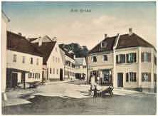 Moosburg, Landshuterstrasse / Auf dem Gries, Postkarte 1900