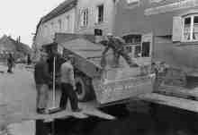 Teerarbeiten im Weingraben, in den 1950ern